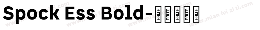Spock Ess Bold字体转换
